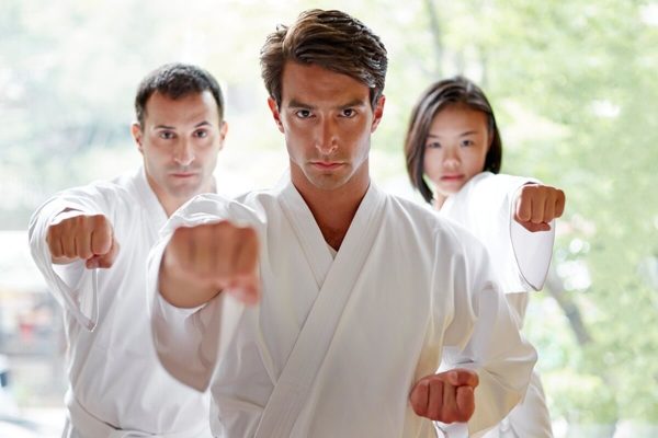 Adult karate class